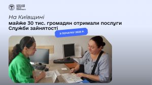 Майже 30 тисяч жителів Київщини скористалися послугами обласної служби зайнятості від початку року