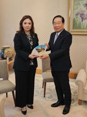 Народний депутат України, Представник Президента у Верховній Раді України Галина Михайлюк зустрілася з Головою Палати представників Парламенту Японії Фукушіро Нукага у межах свого робочого візиту до Токіо