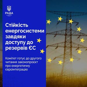 Повна інтеграція ринків електроенергії України та ЄС: Комітет з питань енергетики та ЖКП завершує роботу над законопроєктом №12087-д