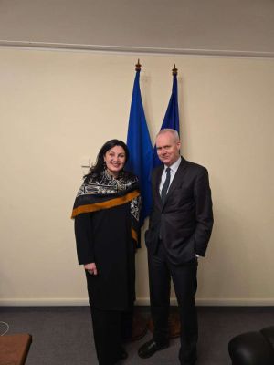 Іванна Климпуш-Цинцадзе обговорила підтримку України із помічником Генерального секретаря НАТО Борисом Руге