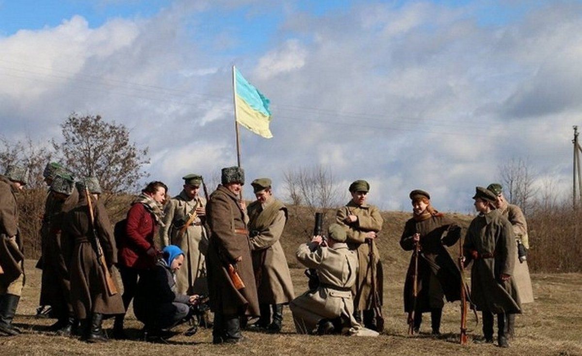 Реконструювали бій з більшовиками