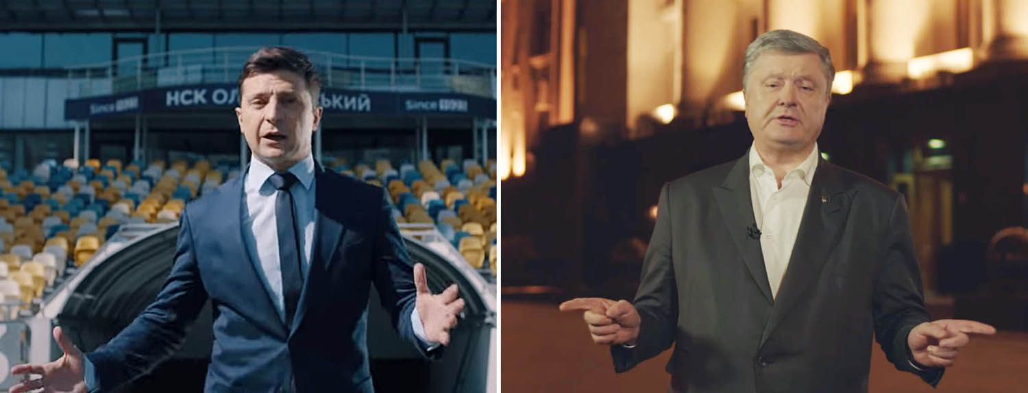 Petro Poroshenko y Volodymyr Zelensky pueden celebrar debates en un estadio lleno de gente