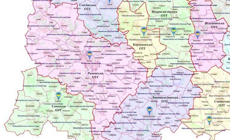 На Сумщині села приєднуються до міст