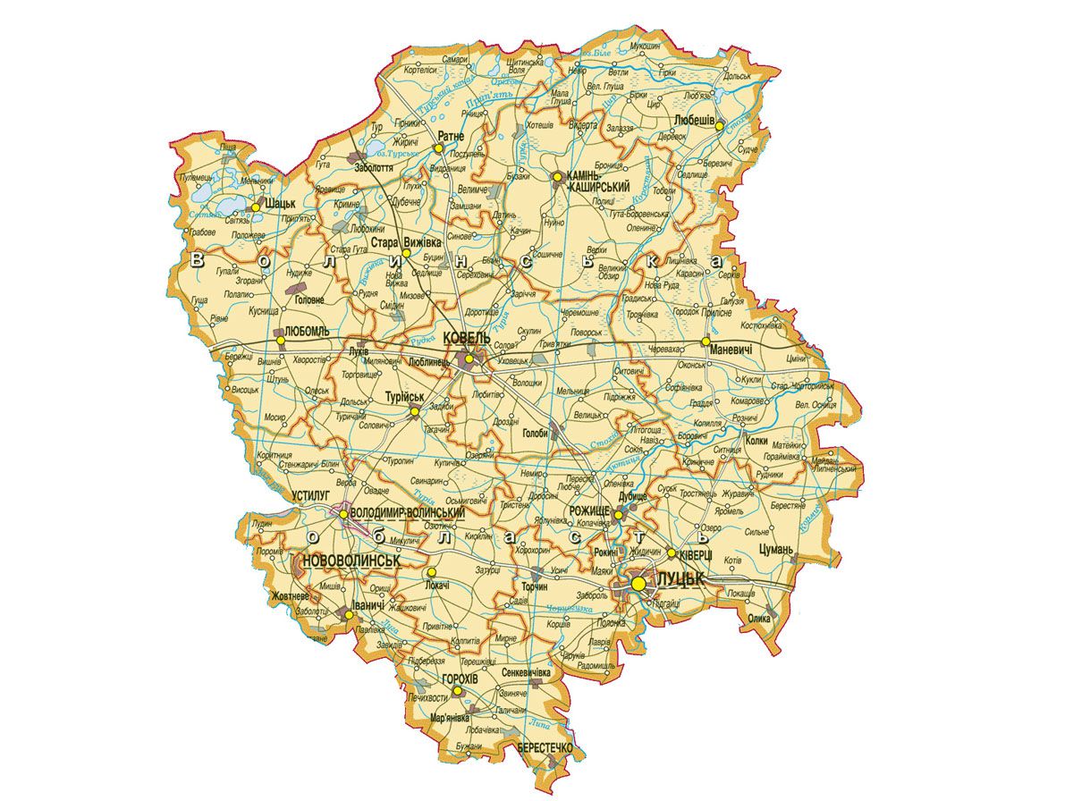 Скільки районів має бути на Волині?