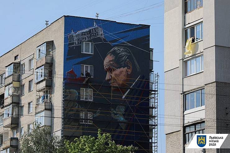На будинку намалювали портрет Бориса Возницького