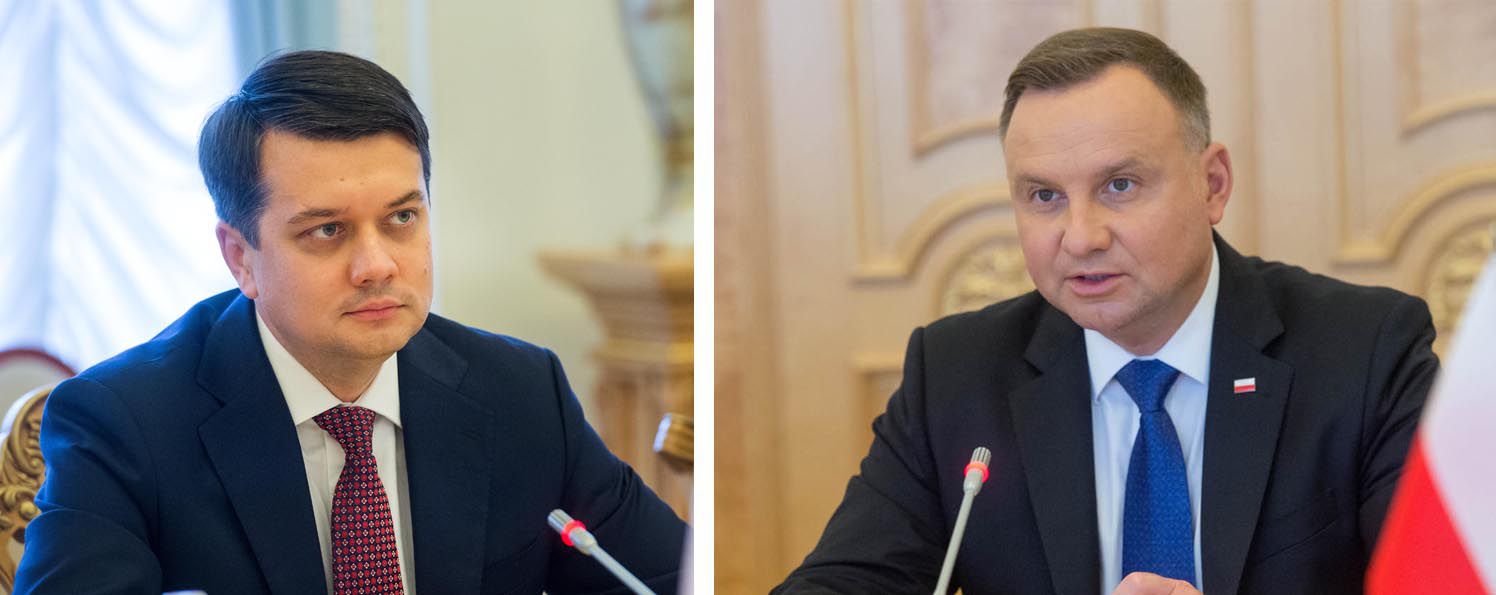 Відбулася зустріч Дмитра Разумкова з Анджеєм Дудою