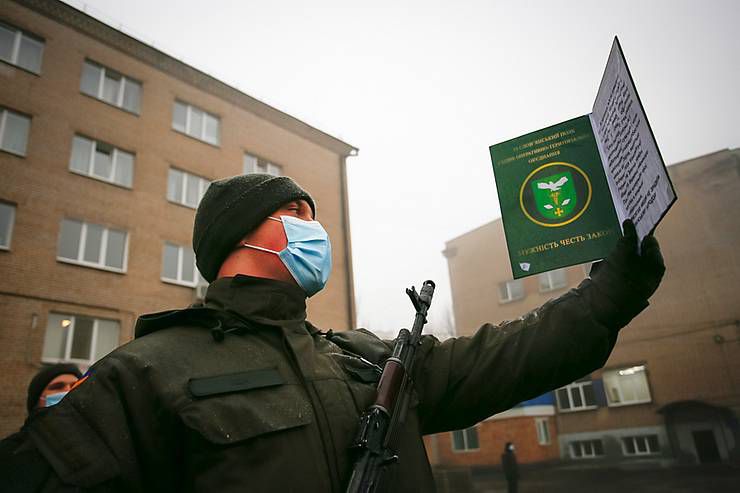 Донеччина: Гвардійці-новобранці склали присягу