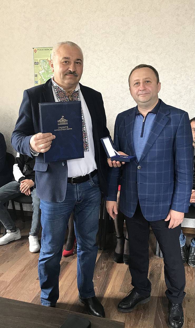 Рівненщина: Старосільському голові вручили Грамоту Верховної Ради України