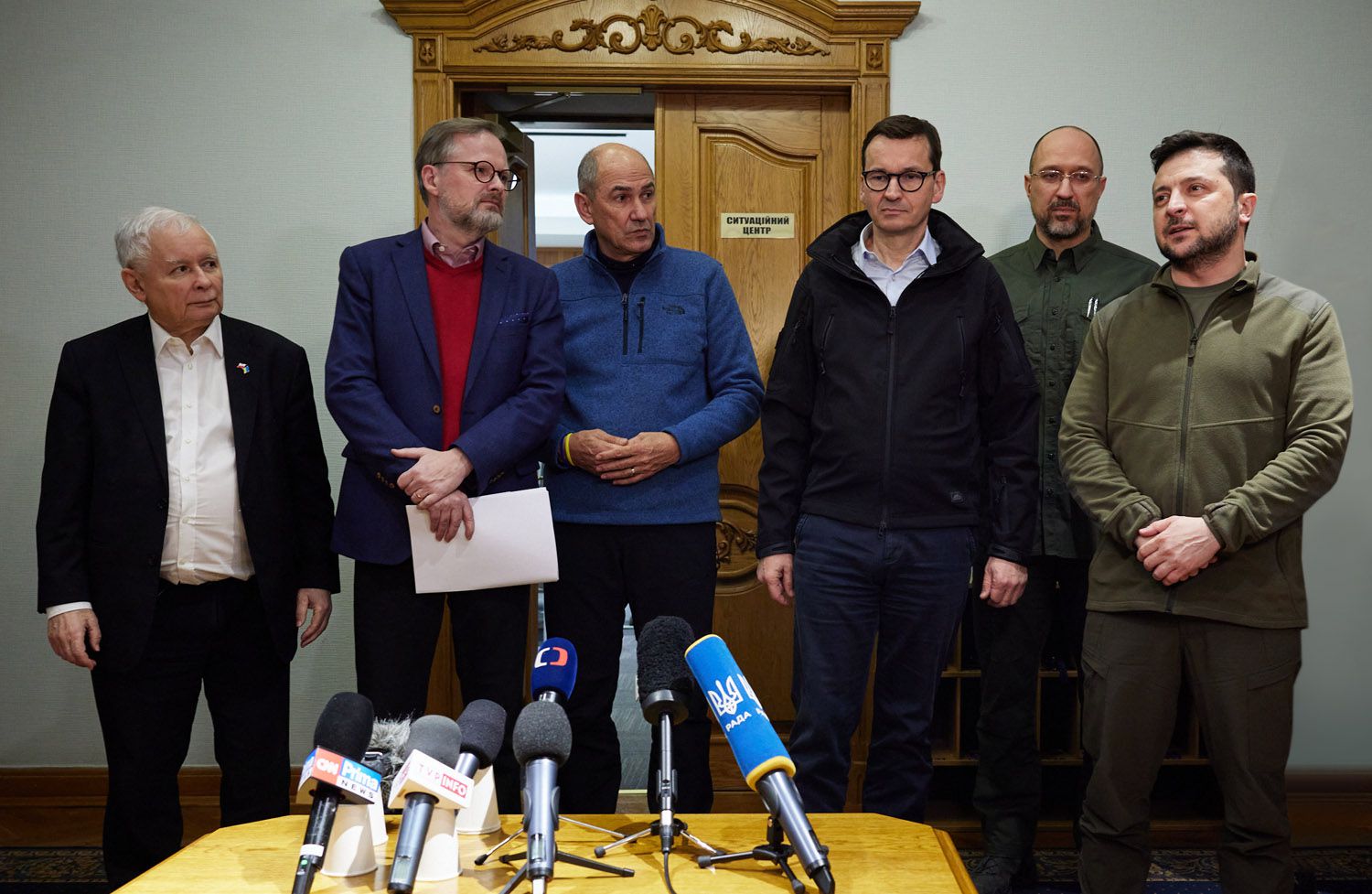 Не злякалися війни: прем’єри Польщі, Чехії та Словенії відвідали Київ 