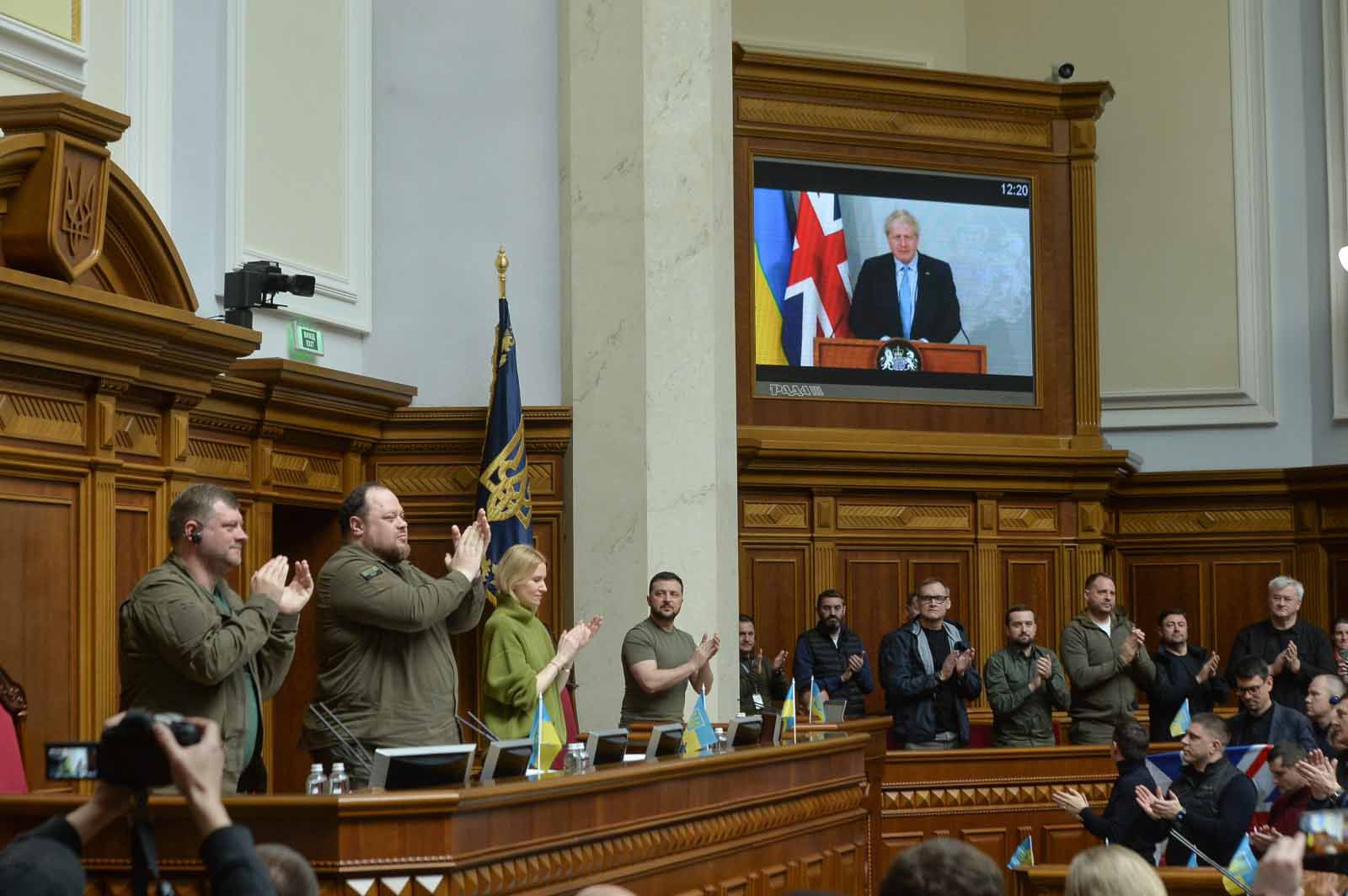 Глава уряду Великої Британії  Борис Джонсон виступив у Верховній Раді з відеопромовою