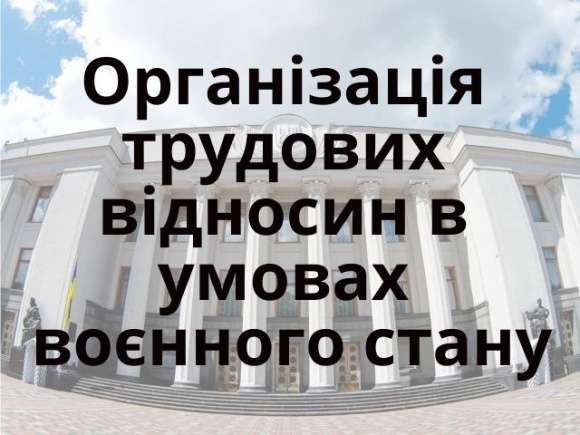 Верховна Рада має намір забезпечити належний рівень гнучкості трудових відносин в умовах воєнного стану