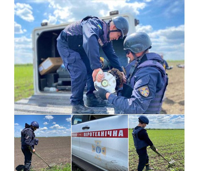 Піротехнічними підрозділами від початку російського вторгнення виявлено понад 4100 вибухонебезпечних предметів
