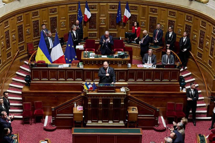 Виступ Голови Верховної Ради України Руслана Стефанчука перед членами Сенату Французької Республіки (м. Париж, 1 лютого 2023 р.)