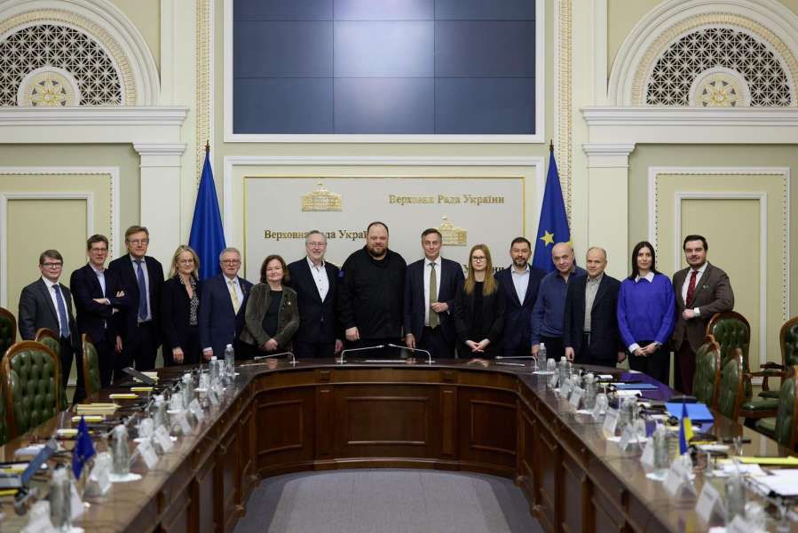 Руслан Стефанчук провів зустріч із делегацією очільників комітетів Європарламенту на чолі із Головою Конференції Голів комітетів ЄП Берндом Ланге та Головою Комітету ЄП із закордонних справ Девідом Макаллістером