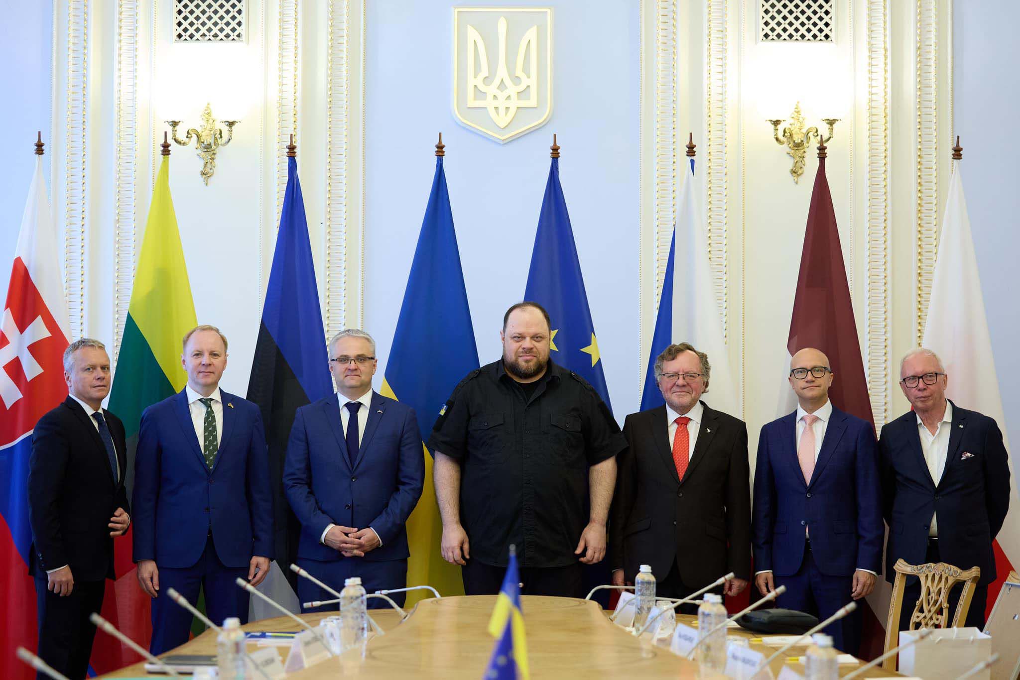 Руслан Стефанчук провів робочу зустріч із керівниками вищих органів аудиту Естонії, Латвії, Литви, Польщі, Словаччини та Чехії