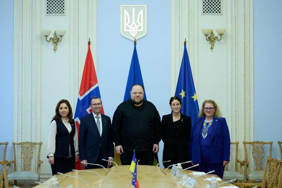 Руслан Стефанчук провів зустріч з норвезькими високопосадовцями Еспеном Бартом Ейде та Тоньє Бренною
