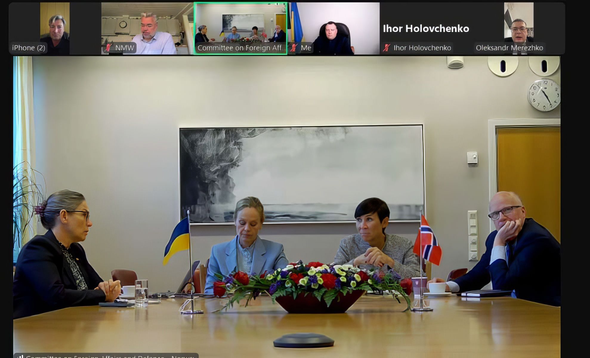 Олександр Мережко провів зустріч з Головою Постійного комітету у закордонних справах та з питань оборони Парламенту Норвегії Сорейде Іне Еріксен