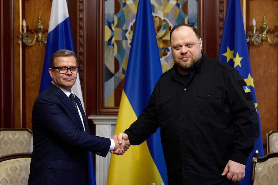 Голова Верховної Ради України Руслан Стефанчук провів зустріч із Прем’єр-міністром Фінляндії Петтері Орпо