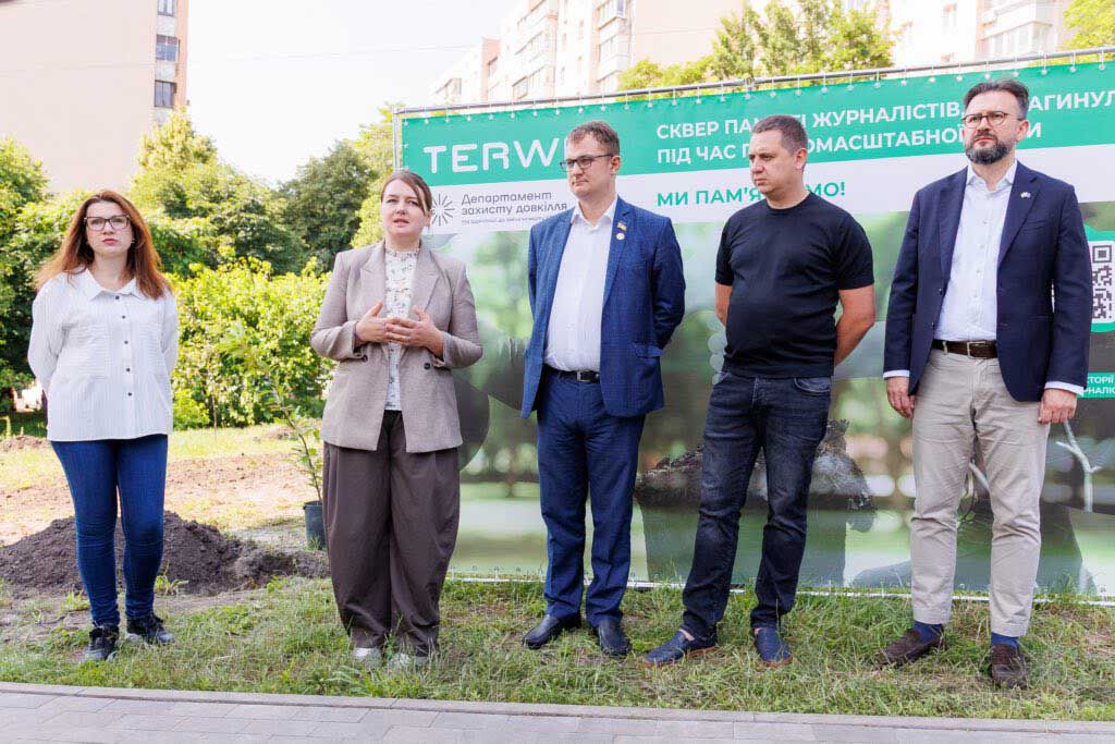 У Києві розпочалося облаштування Скверу пам’яті журналістів, які загинули під час повномасштабної війни