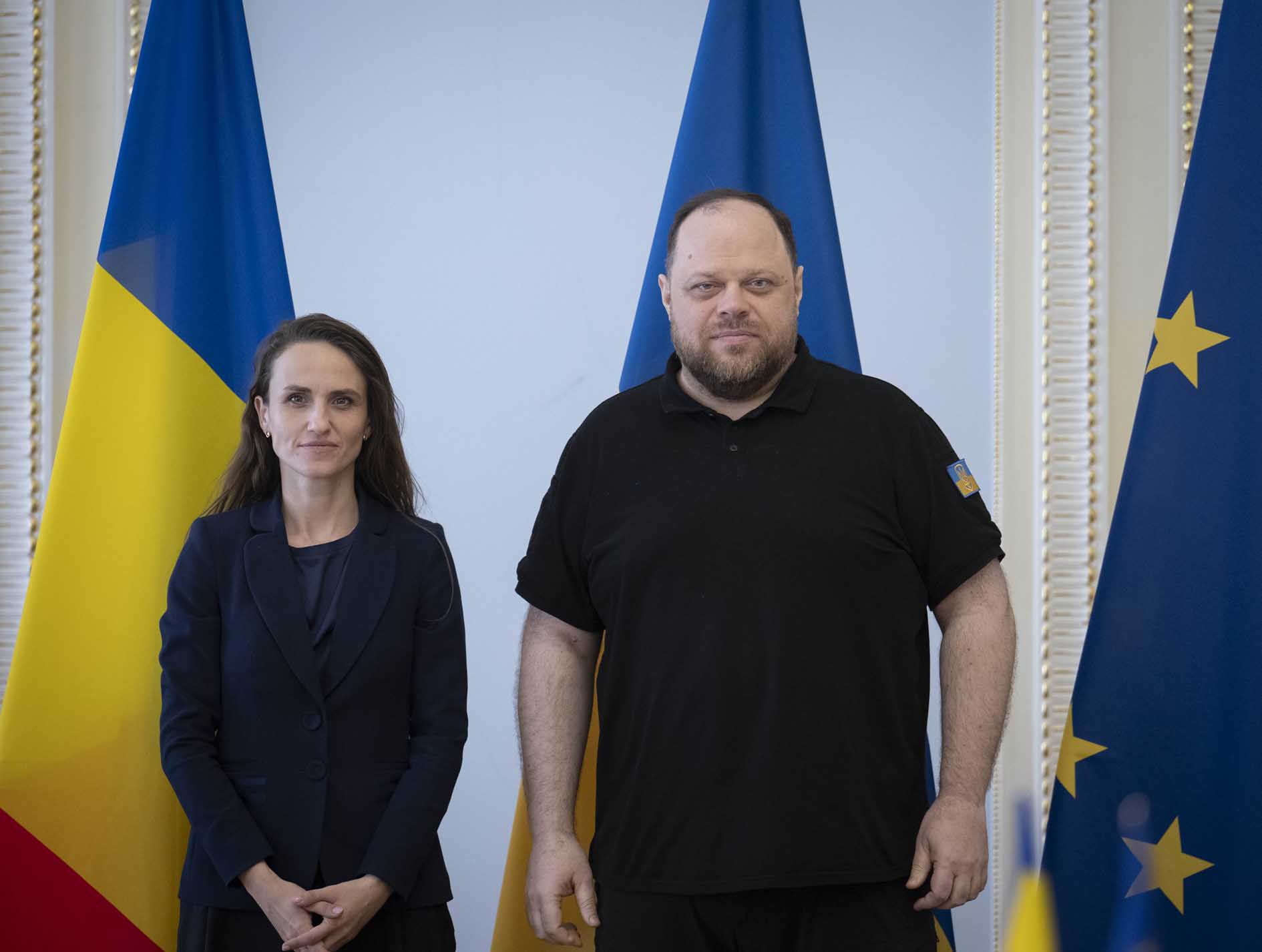 Голова Верховної Ради України Руслан Стефанчук зустрівся з Міністром закордонних справ Румунії Оаною Цою