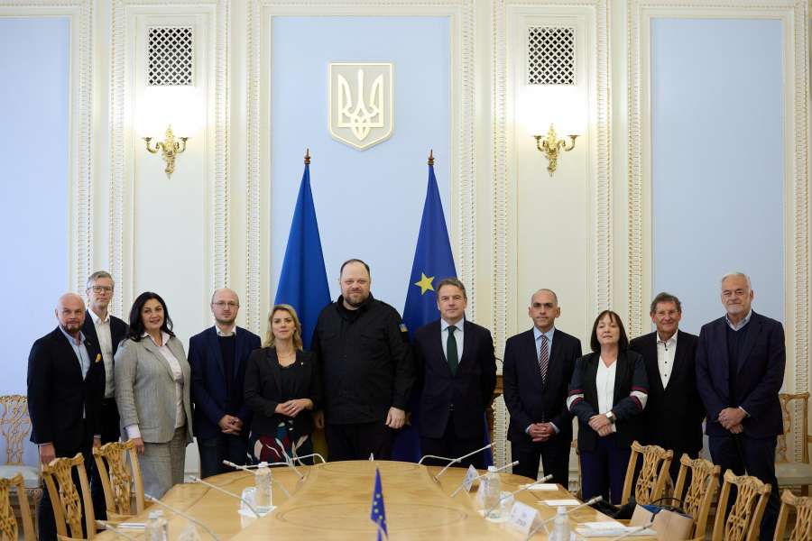 Руслан Стефанчук зустрівся з делегацією голів Комітетів з європейських справ Парламентів держав-членів ЄС