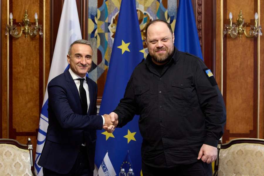 Голова Верховної Ради України провів зустріч із Президентом ПА ОБСЄ Пере Хуаном Понсом Самп’єтро