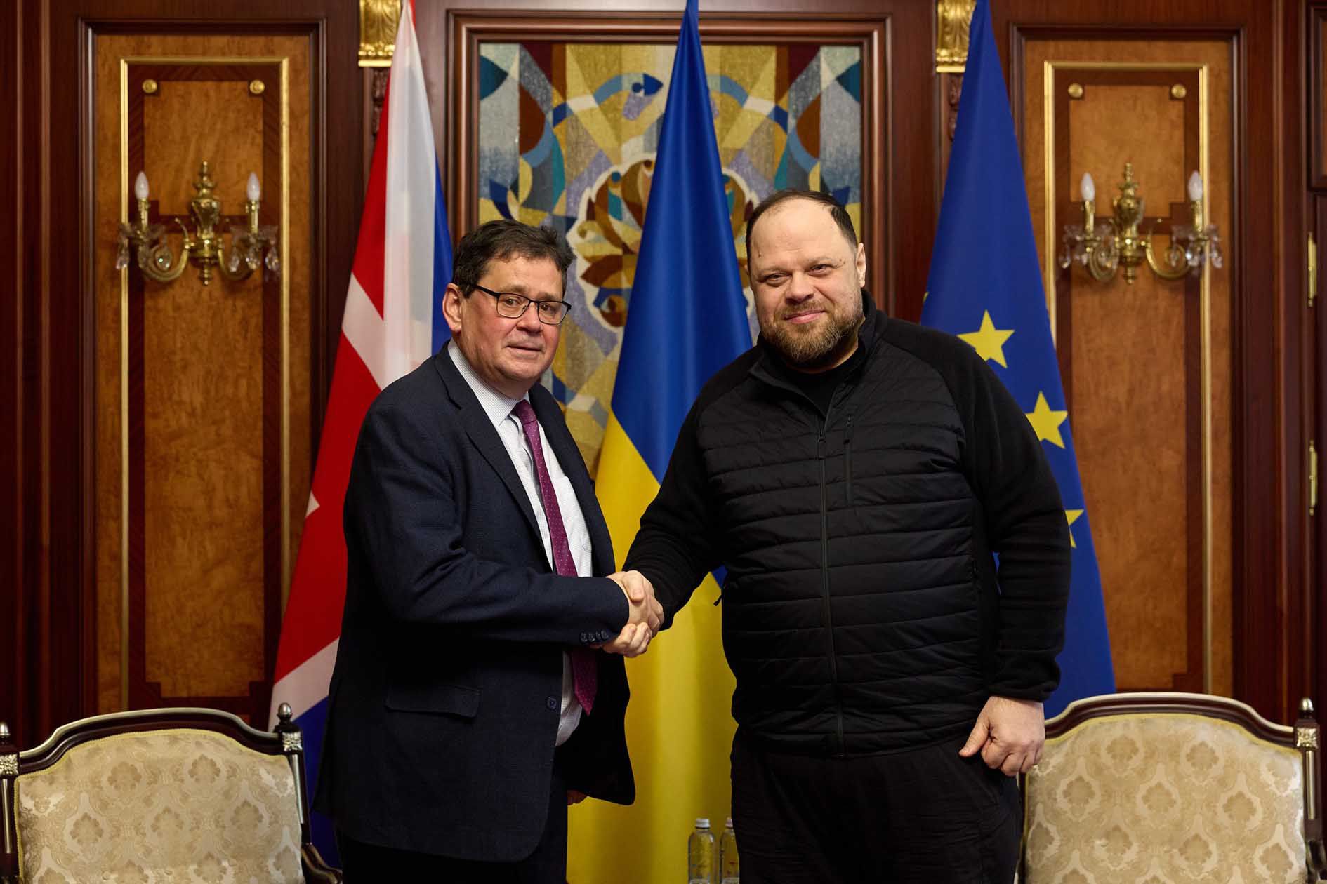 Голова Верховної Ради України та Посол Великої Британії обговорили зміцнення стратегічного партнерства та подальшу підтримку України