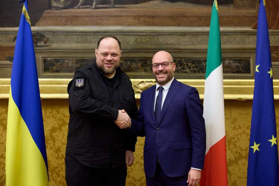 Голова Верховної Ради України Руслан Стефанчук перебуває з робочим візитом в Італії