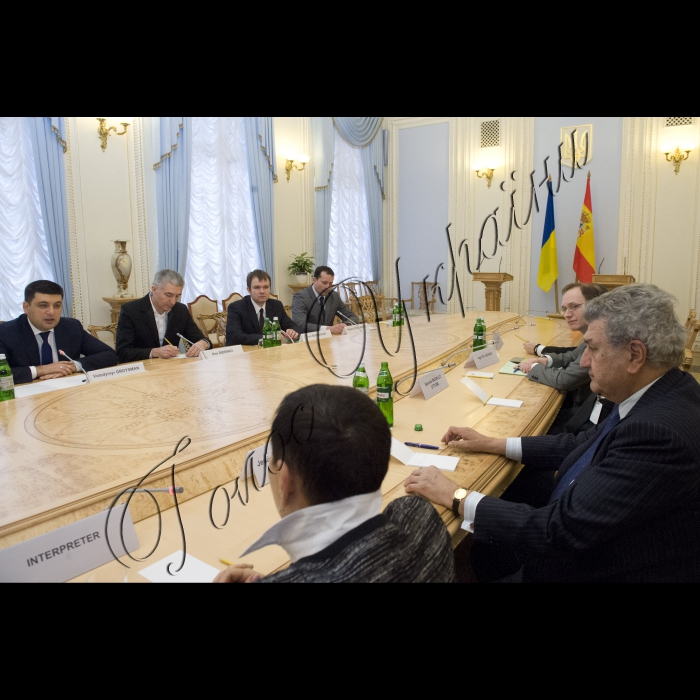 Зустріч Голови ВР України Володимира Гройсмана з Головою Конгресу депутатів Генеральних Кортесів Королівства Іспанія Хесусом Посадою Морено.