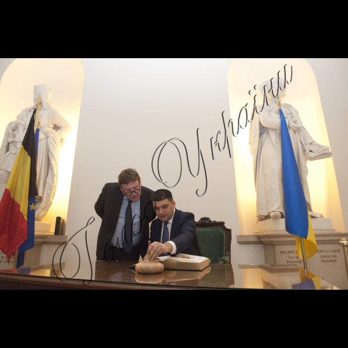 Офіційний візит Голови Верховної Ради України до Брюсселя.
Зустріч зі спікером Палати представників Федерального парламенту Бельгії З. Браке.

