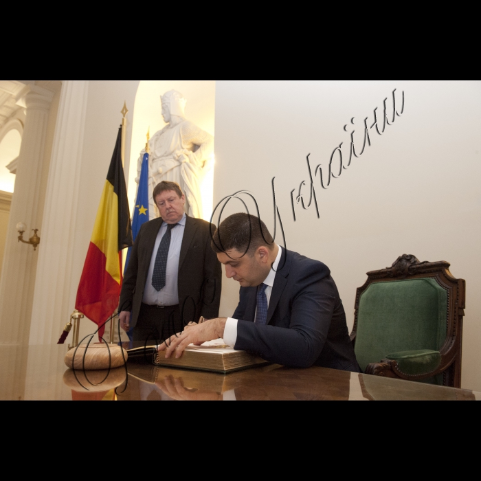 Офіційний візит Голови Верховної Ради України до Брюсселя.
Зустріч зі спікером Палати представників Федерального парламенту Бельгії З. Браке.
