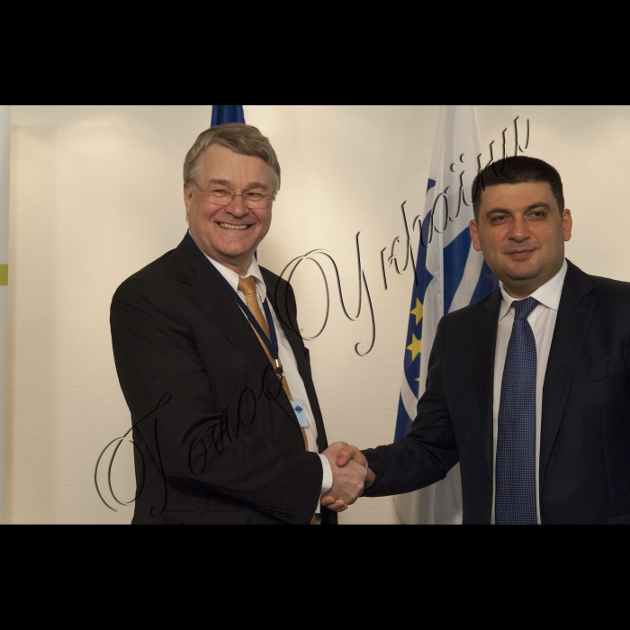 Офіційний візит Голови Верховної Ради України до Брюсселя.
Зустріч із новообраним президентом Комітету Регіонів Маркку Маркулою (Фінляндія, ЄНП).
