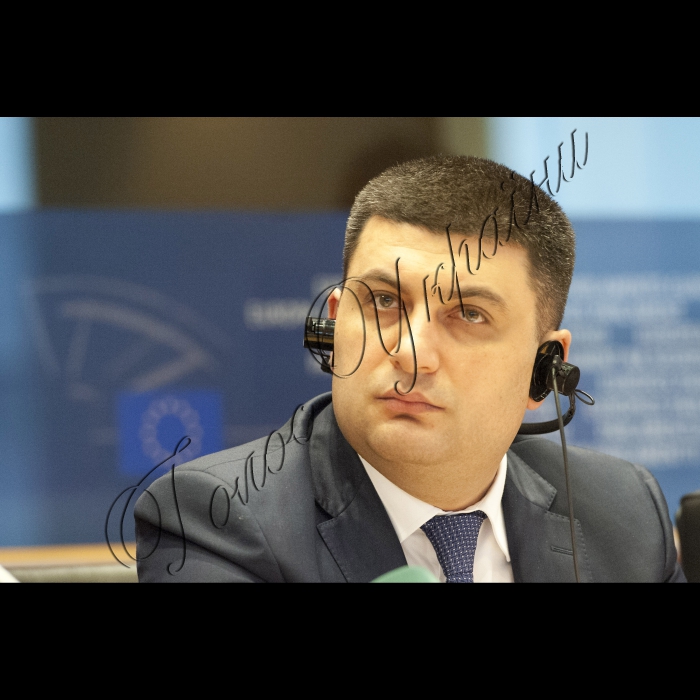 Візит Голови Верховної Ради України до Європейських інституцій (м. Брюссель).
Володимир Гройсман і Голова Комітету Європейського Парламенту з питань закордонних справ Е.Брок взяли участь у засіданні Комітету Європейського Парламенту з питань закордонних справ.
