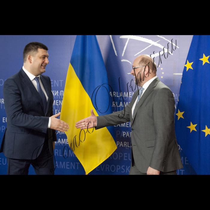 Візит Голови Верховної Ради України до Європейських інституцій (м. Брюссель).
Зустріч з Президентом Європейського Парламенту Мартіном Шульцем.
