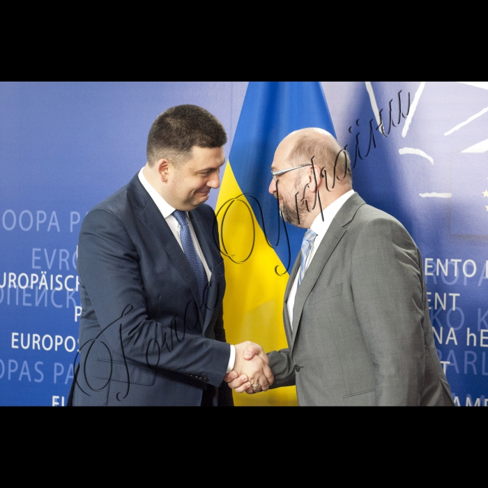 Візит Голови Верховної Ради України до Європейських інституцій (м. Брюссель).
Зустріч з Президентом Європейського Парламенту Мартіном Шульцем.
