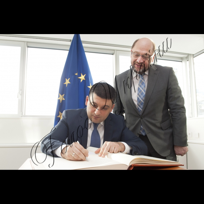 Візит Голови Верховної Ради України до Європейських інституцій (м. Брюссель).
Зустріч з Президентом Європейського Парламенту Мартіном Шульцем.
