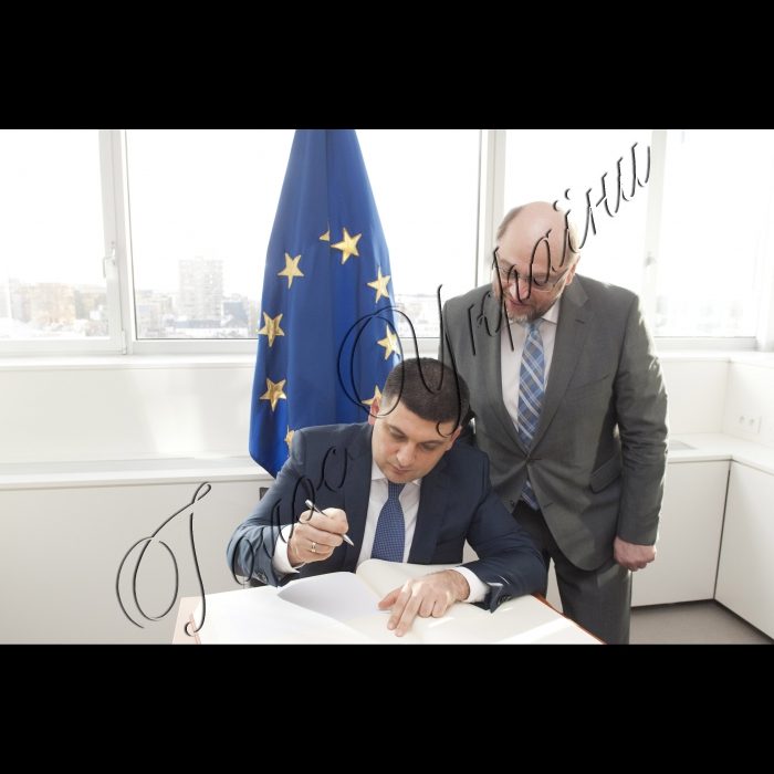 Візит Голови Верховної Ради України до Європейських інституцій (м. Брюссель).
Зустріч з Президентом Європейського Парламенту Мартіном Шульцем.
