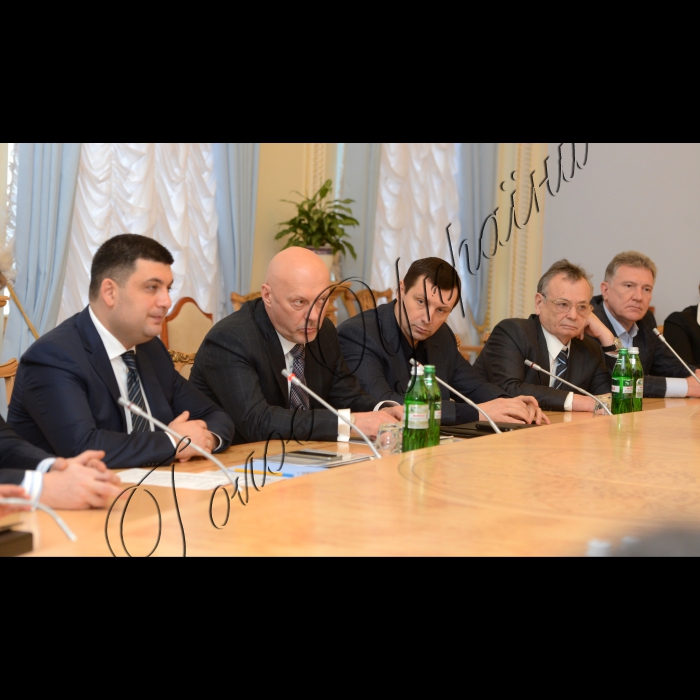 Зустріч Голови Верховної Ради Володимира Гройсмана з активістами профспілок шахтарських організацій, які пікетували Верховну Раду.