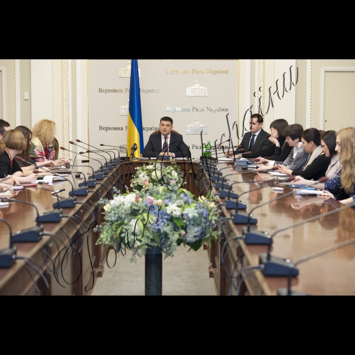 10 березня 2015
Прес-конференція Голови ВР України Володимира Гройсмана