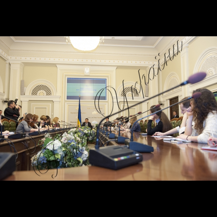 10 березня 2015
Прес-конференція Голови ВР України Володимира Гройсмана