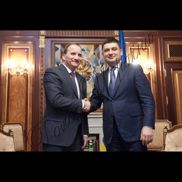 Зустріч Голови ВР України Володимира Гройсмана з Прем’єр-міністром Королівства Швеція Стефаном Льовеном