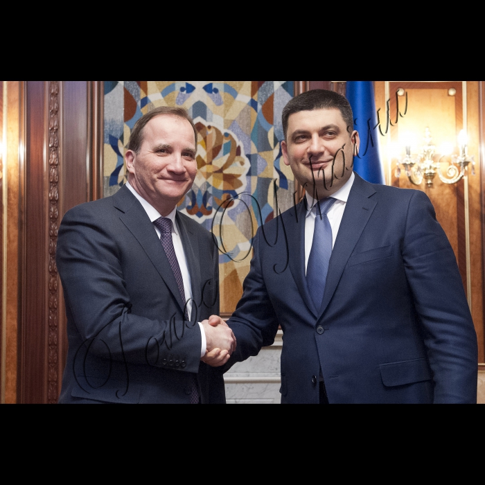 Зустріч Голови ВР України Володимира Гройсмана з Прем’єр-міністром Королівства Швеція Стефаном Льовеном