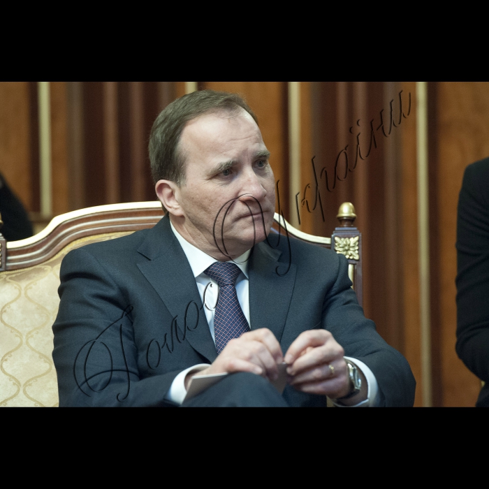 Зустріч Голови ВР України Володимира Гройсмана з Прем’єр-міністром Королівства Швеція Стефаном Льовеном