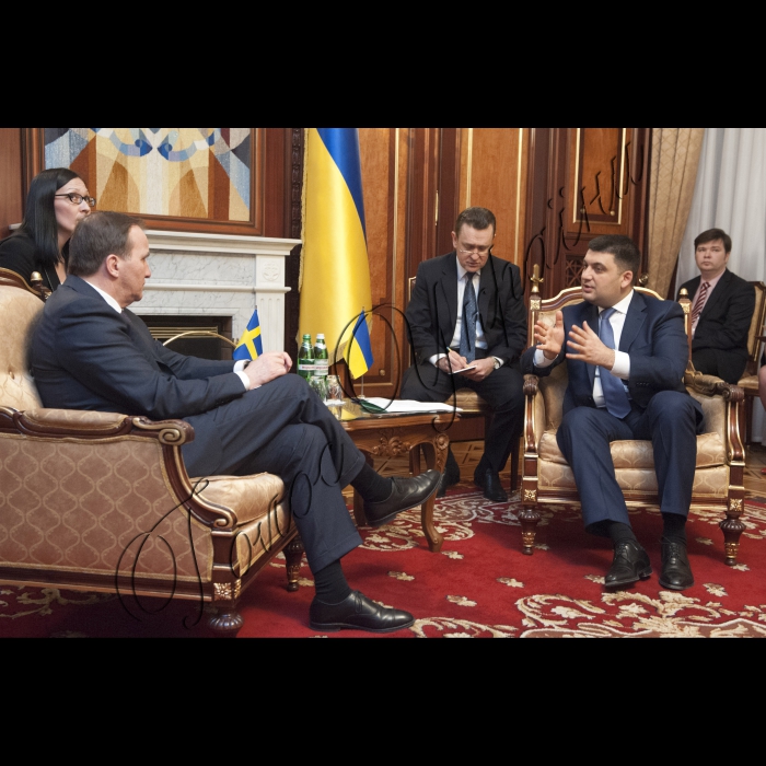Зустріч Голови ВР України Володимира Гройсмана з Прем’єр-міністром Королівства Швеція Стефаном Льовеном