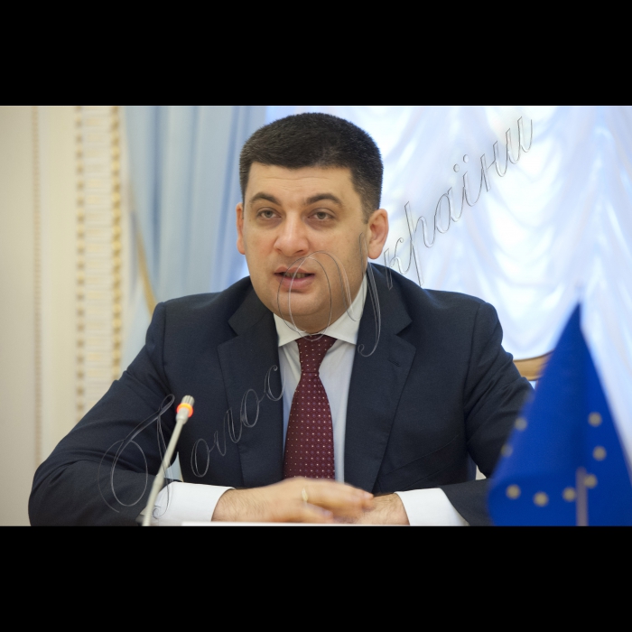 Зустріч Голови ВР України Володимира Гройсмана з Главою Консультативної місії Європейського Союзу з реформування сектору цивільної безпеки України Кальманом Міжеєм