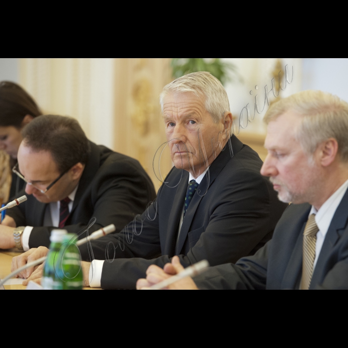 Зустріч Голови Верховної Ради України Володимира Гройсмана з Генеральним секретарем Ради Європи Торнбйорном Ягландом.
