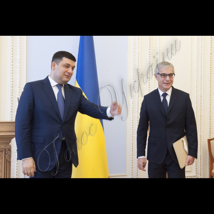 Зустріч Голови ВР України Володимира Гройсмана з керівником групи дружби з Україною Сенату Французької Республіки Ерве Мореєм.