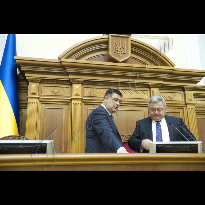 Зустріч Голови ВР України Володимира Гройсмана з Головою Парламенту Грузії Давідом Усупашвілі.