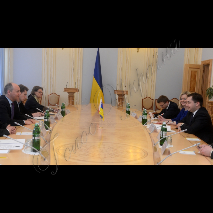 Зустріч першого заступника ВР Андрія Парубія з першим заступником Міністра закордонних справ Республіки Польща Конрадом Павліком.
