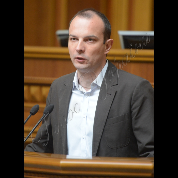 12 травня 2015 року.  Пленарне засідання ВР
Єгор Соболєв САМ